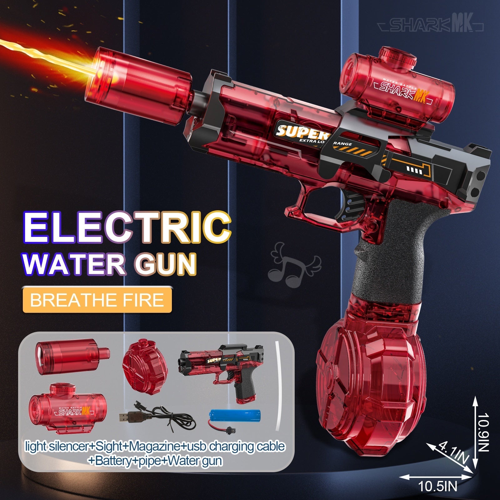 LED Lights Electric Water Guns - Gifts for Them