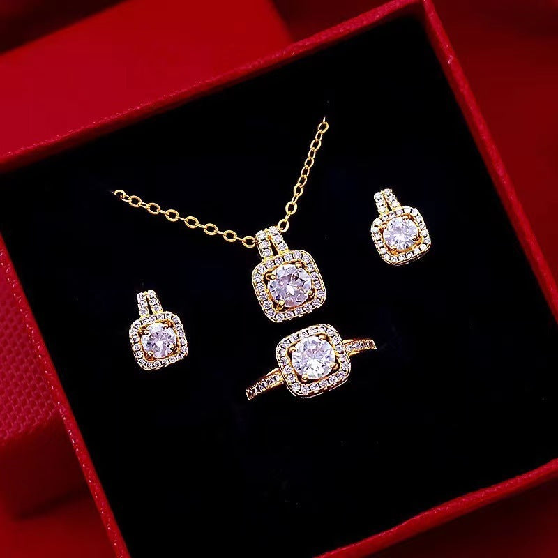 Jewelry Set Zircon Gem Pendant - Gifts for Them