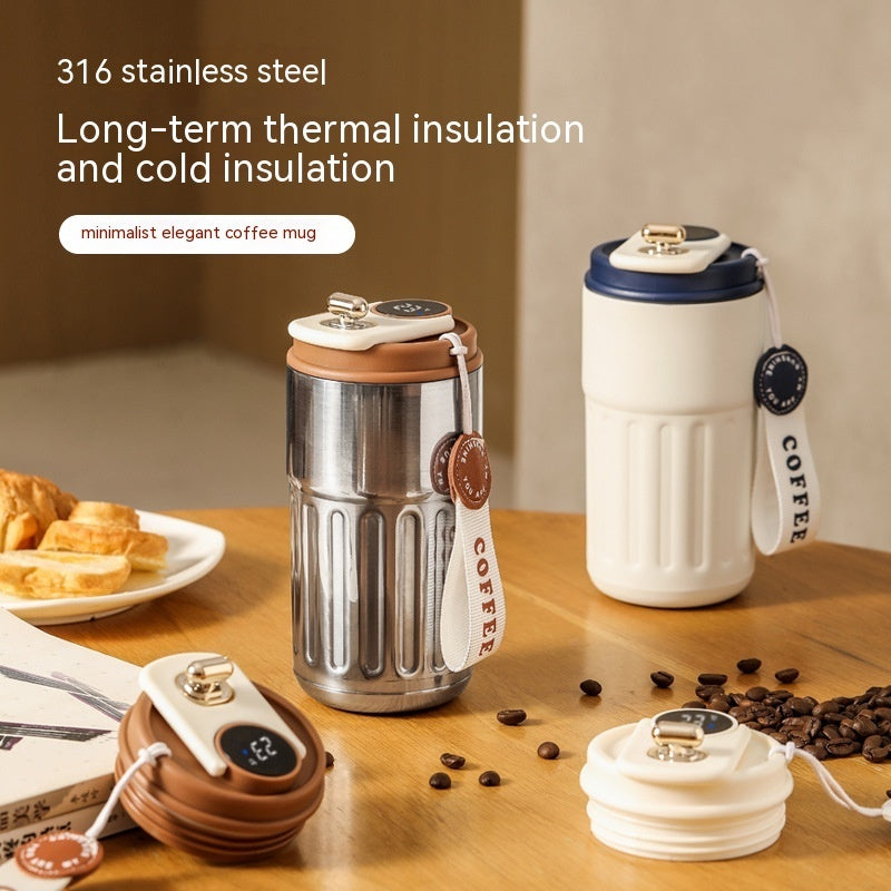 Smart Digital Thermal Bottle Portable Coffee Mug - Gifts for Them