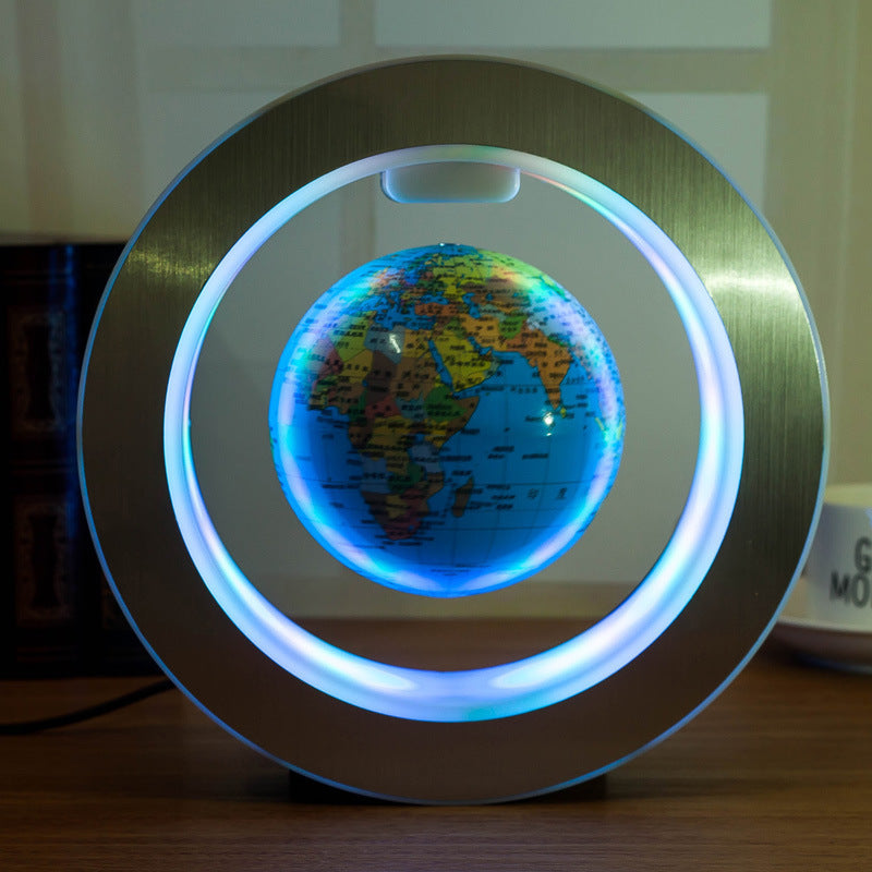 Round LED World Map Floating - Gifts for Them