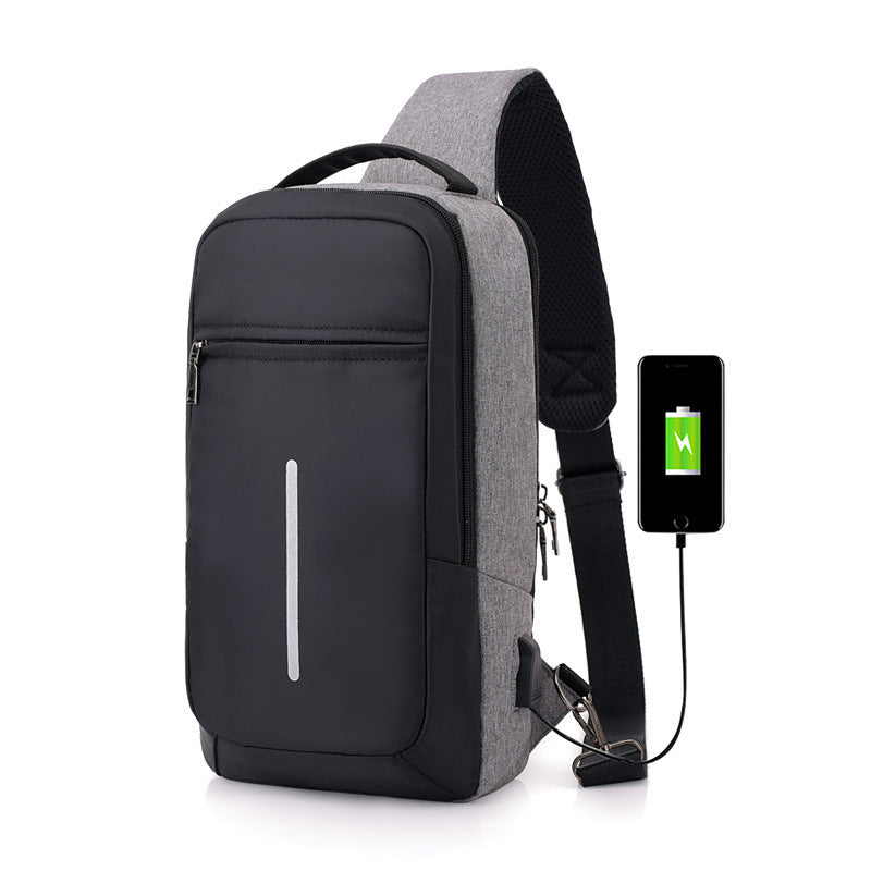 Anti-theft USB charging chest bag with you - Gifts for Them