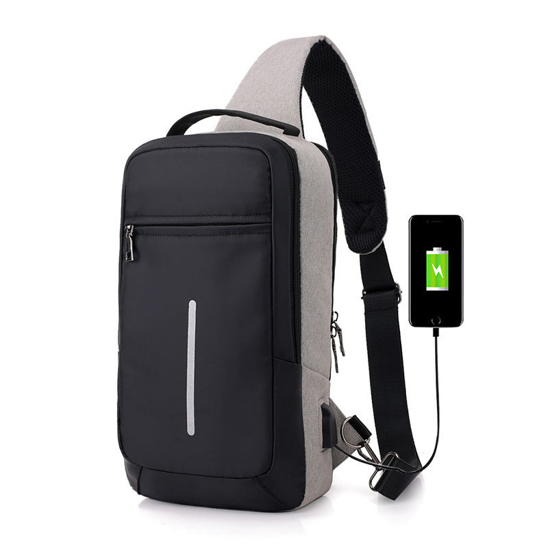 Anti-theft USB charging chest bag with you - Gifts for Them