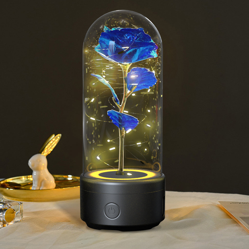 Creative 2 In 1 Rose Flowers LED Light And Bluetooth-compatible Speaker - Gifts for Them