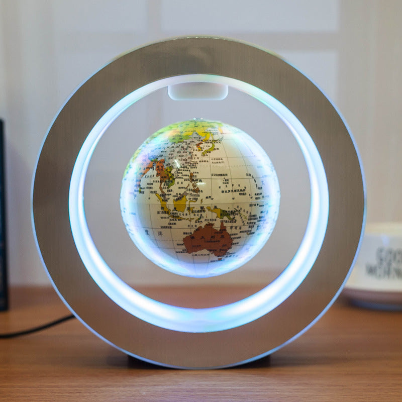 Round LED World Map Floating - Gifts for Them