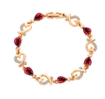 Hollow Love Bracelet With Rhinestones - Gifts for Them