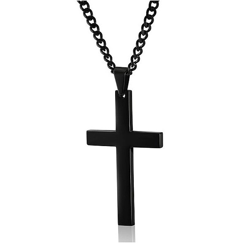 Classic Cross Necklace Men's Pendant Fashion Stainless Steel Jewelry - Gifts for Them