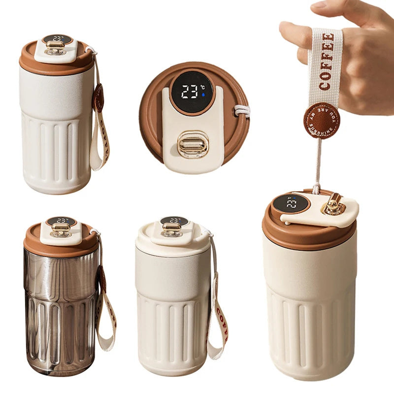 Smart Digital Thermal Bottle Portable Coffee Mug - Gifts for Them