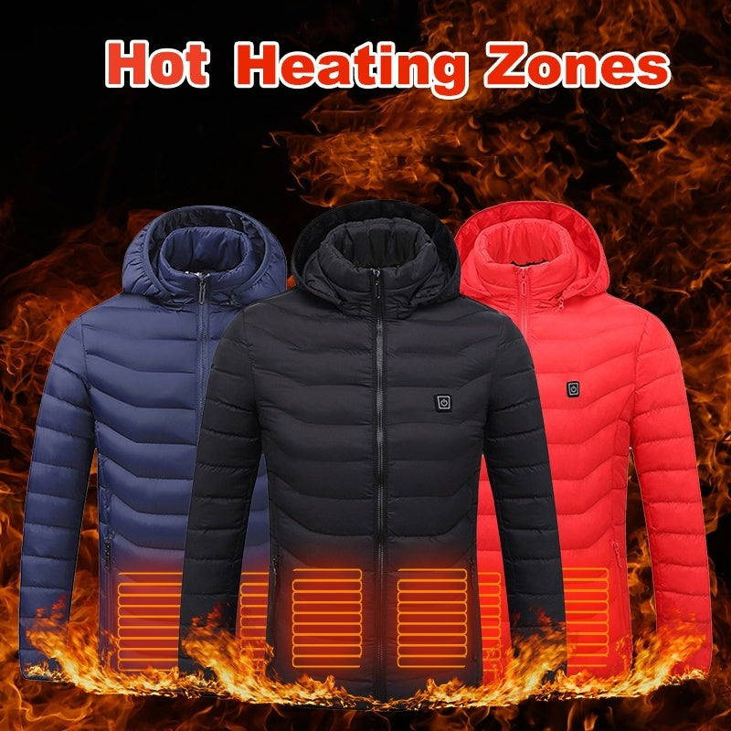 Men Heated Puffer Jacket - Gifts for Them