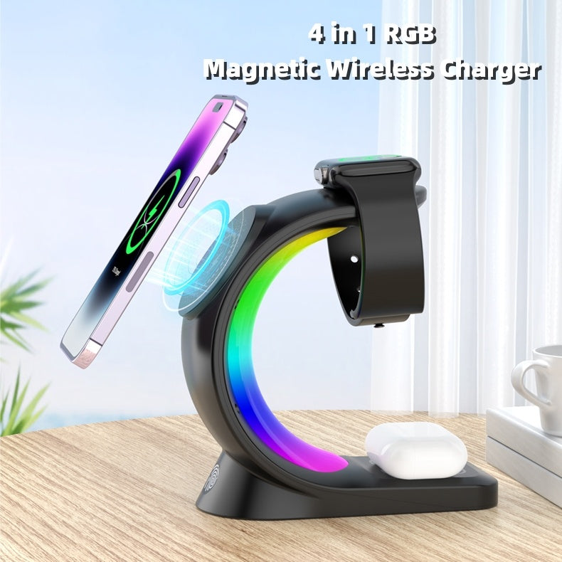 4 In 1 Magnetic Wireless Charger - Gifts for Them
