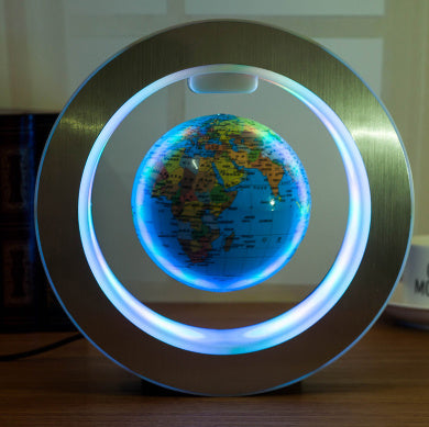 Round LED World Map Floating - Gifts for Them