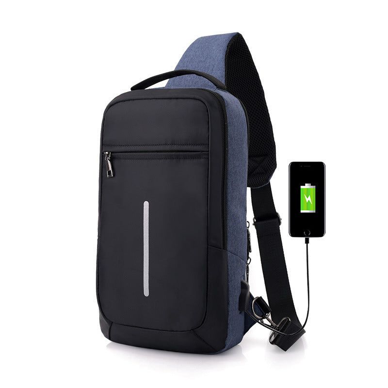 Anti-theft USB charging chest bag with you - Gifts for Them