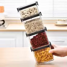 Sealed Jars Kitchen Grain Storage Organizer