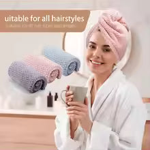 Solid color hair towel