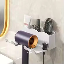 1pc Hair dryer storage rack
