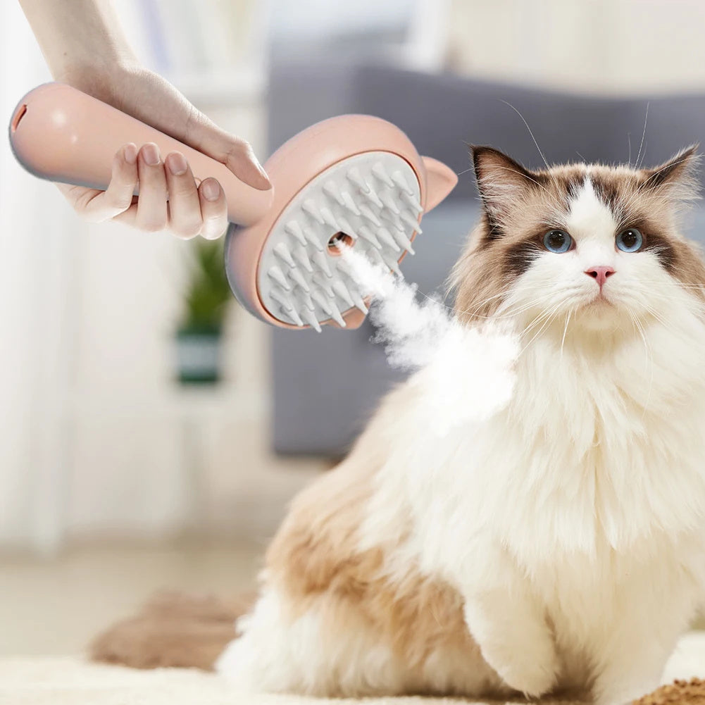 Hair Cleaning Brush With Mist Multifunctional Cat Grooming - Gifts for Them