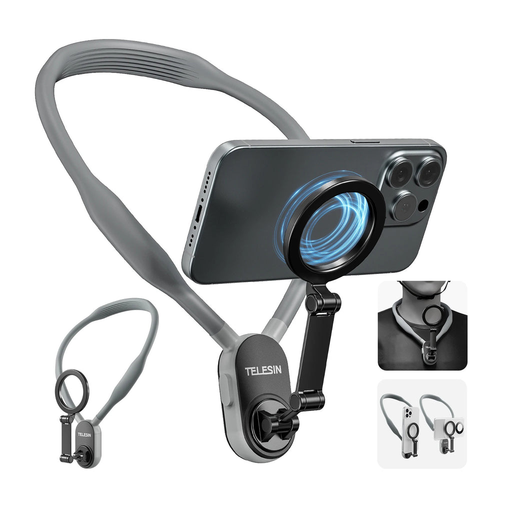 Silicone Phone Magnetic Neck Mount - Gifts for Them