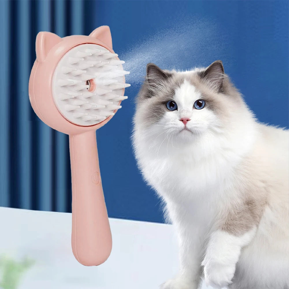 Hair Cleaning Brush With Mist Multifunctional Cat Grooming - Gifts for Them