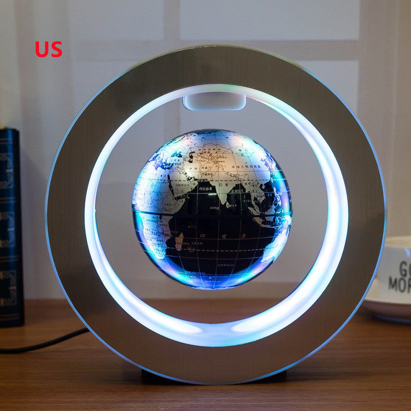 Round LED World Map Floating - Gifts for Them