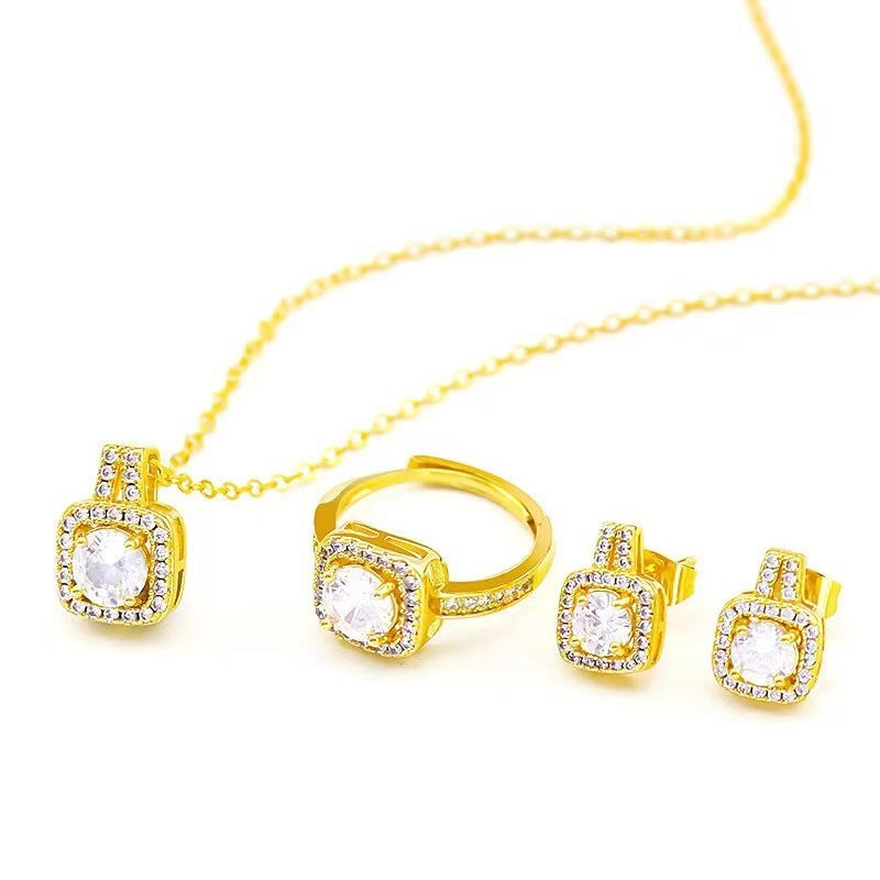 Jewelry Set Zircon Gem Pendant - Gifts for Them