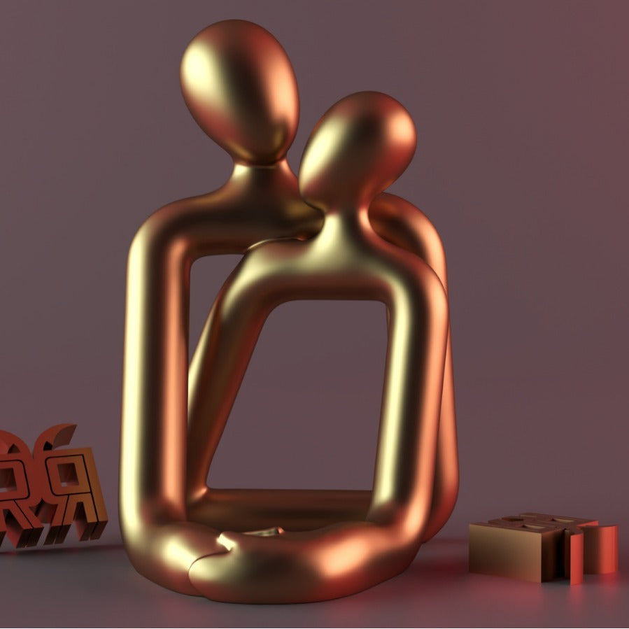 Heartwarming Loving Couple Resin Statue - Gifts for Them