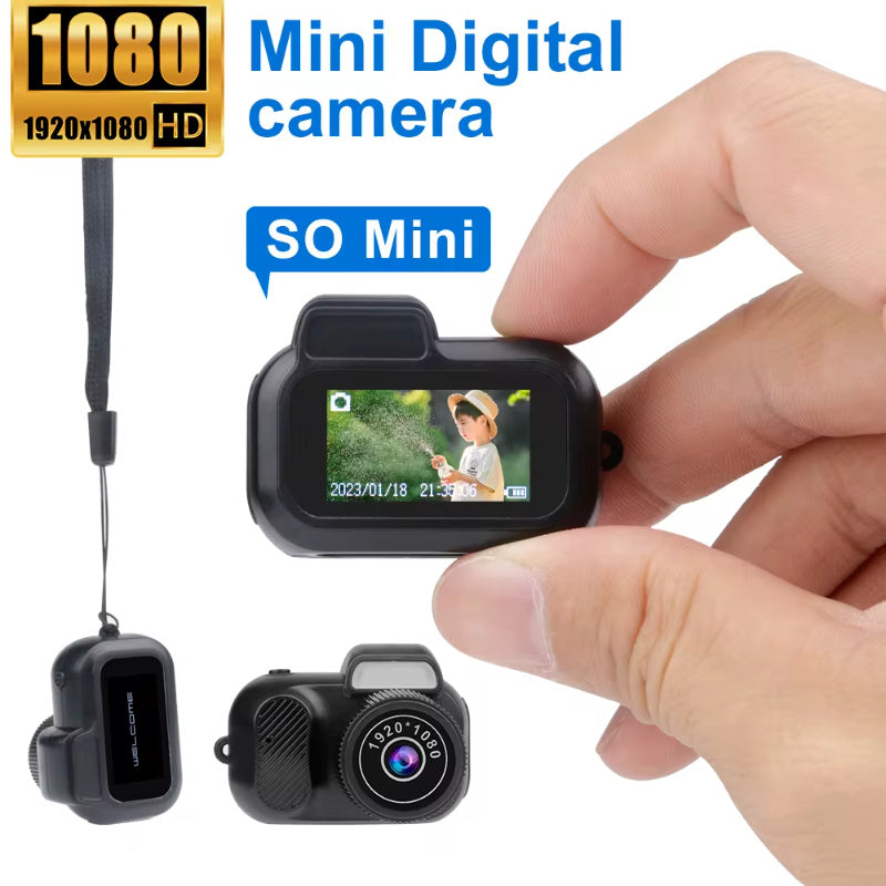 Retro Mini Camera With Screen Indoor Home Outdoor 1080p HD - Gifts for Them