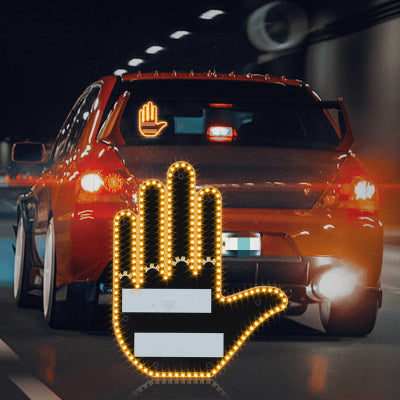Funny New LED Illuminated Gesture Light Car Finger Light - Gifts for Them