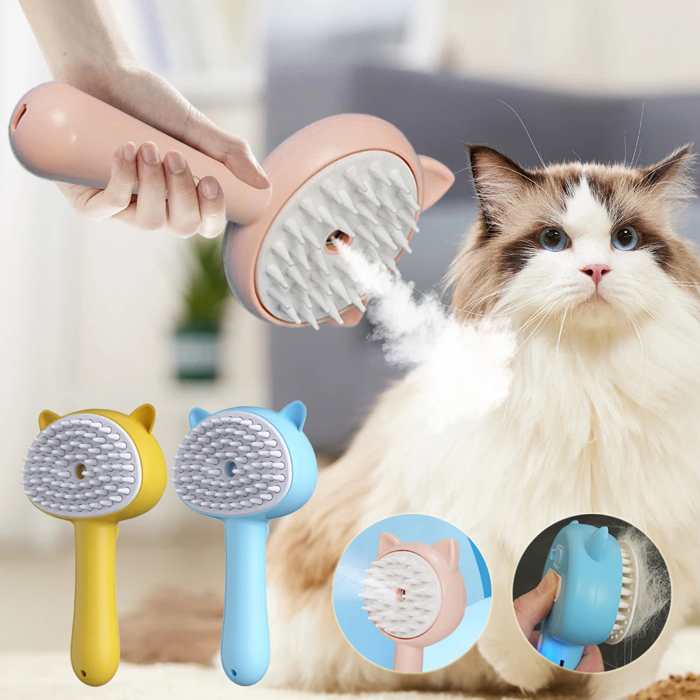 Hair Cleaning Brush With Mist Multifunctional Cat Grooming - Gifts for Them