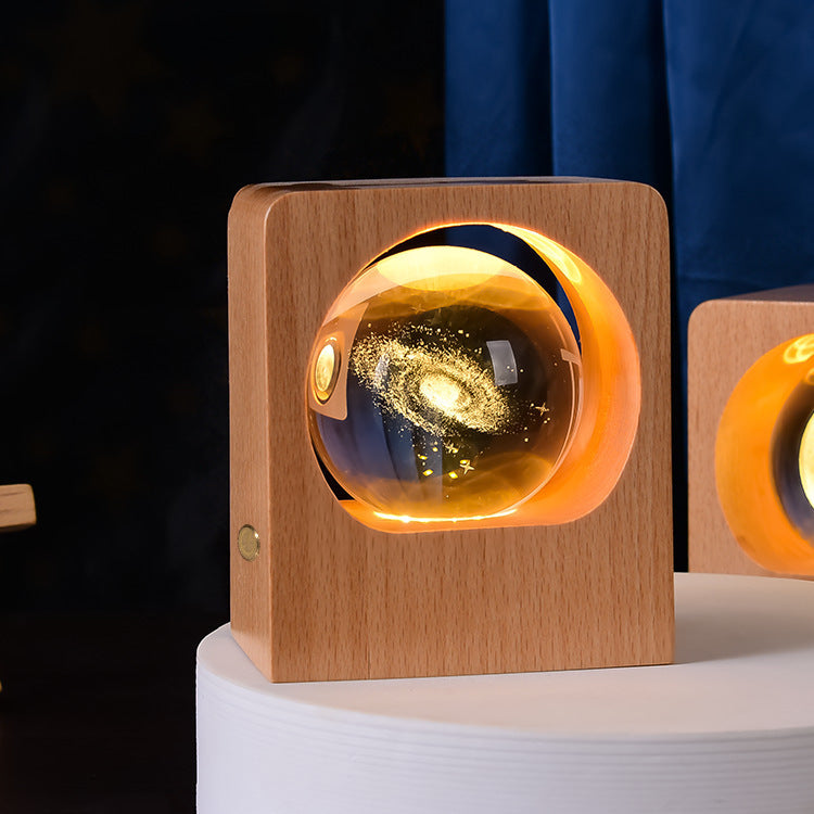 Beech Crystal Ball Night Light 3D - Gifts for Them