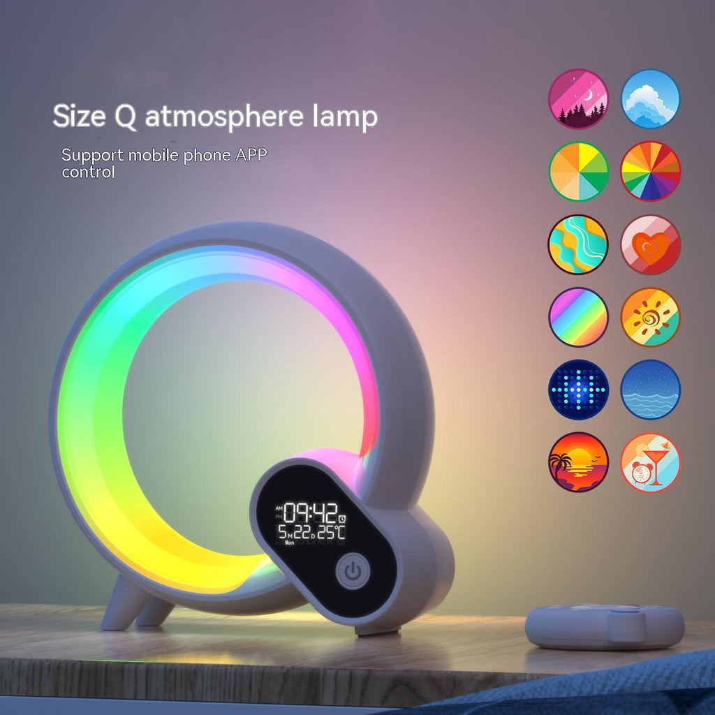 Creative Q Light Analog Sunrise Digital Display Alarm Clock - Gifts for Them